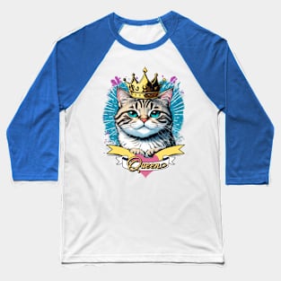 cat queen royal kitten Baseball T-Shirt